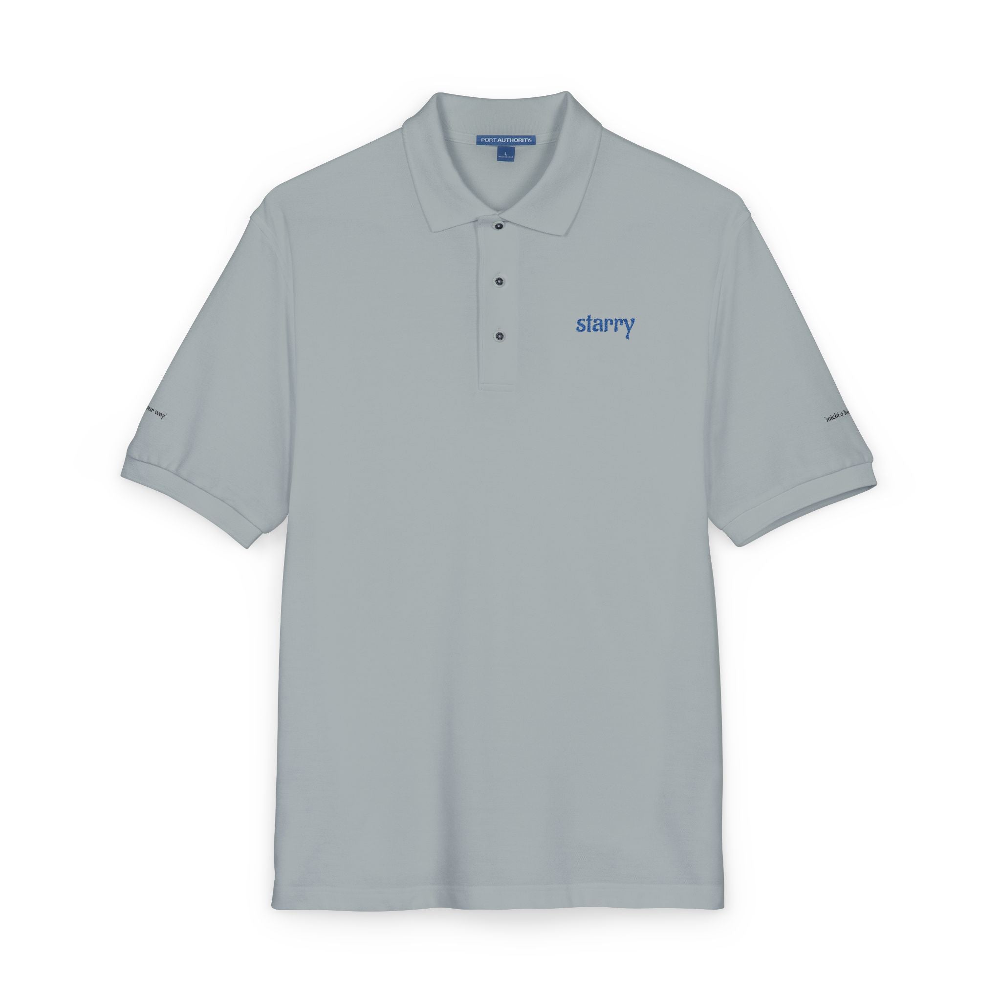 Embroidered "Starry" Polo Shirt — Casual Golf & Everyday Collared Tee