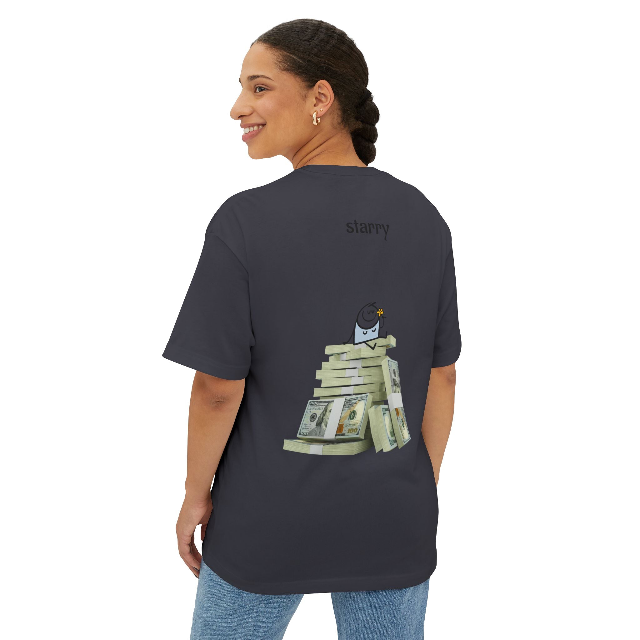 Cash Stack Graphic Boxy Tee