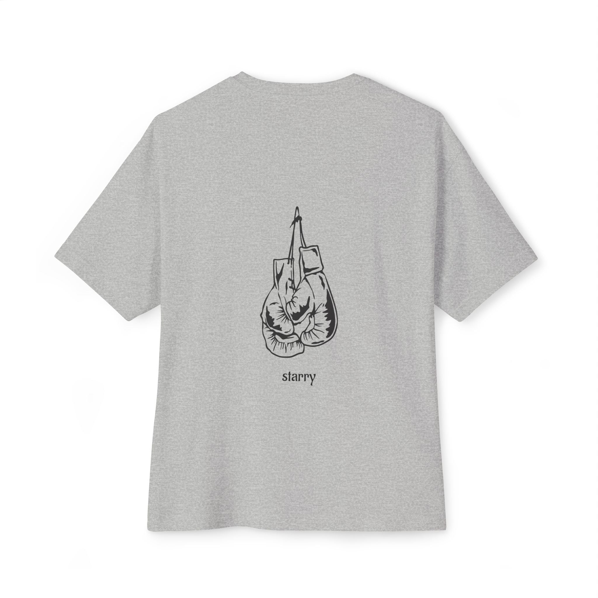 Starry Boxing  Graphic Tee — Minimal Back Illustration & Front 'starry' Text