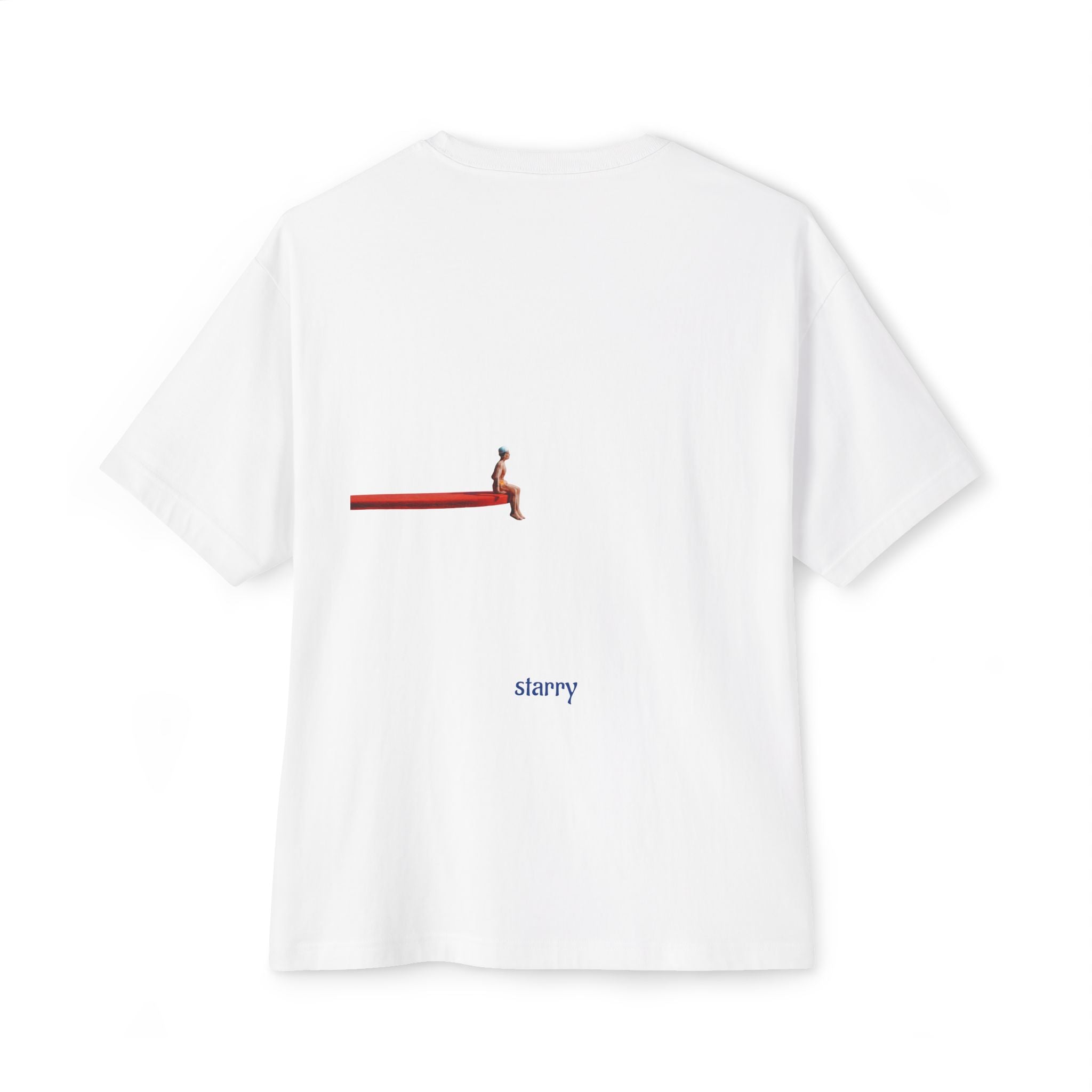 Boxy Tee — Minimal 'starry' Back Graphic Tee