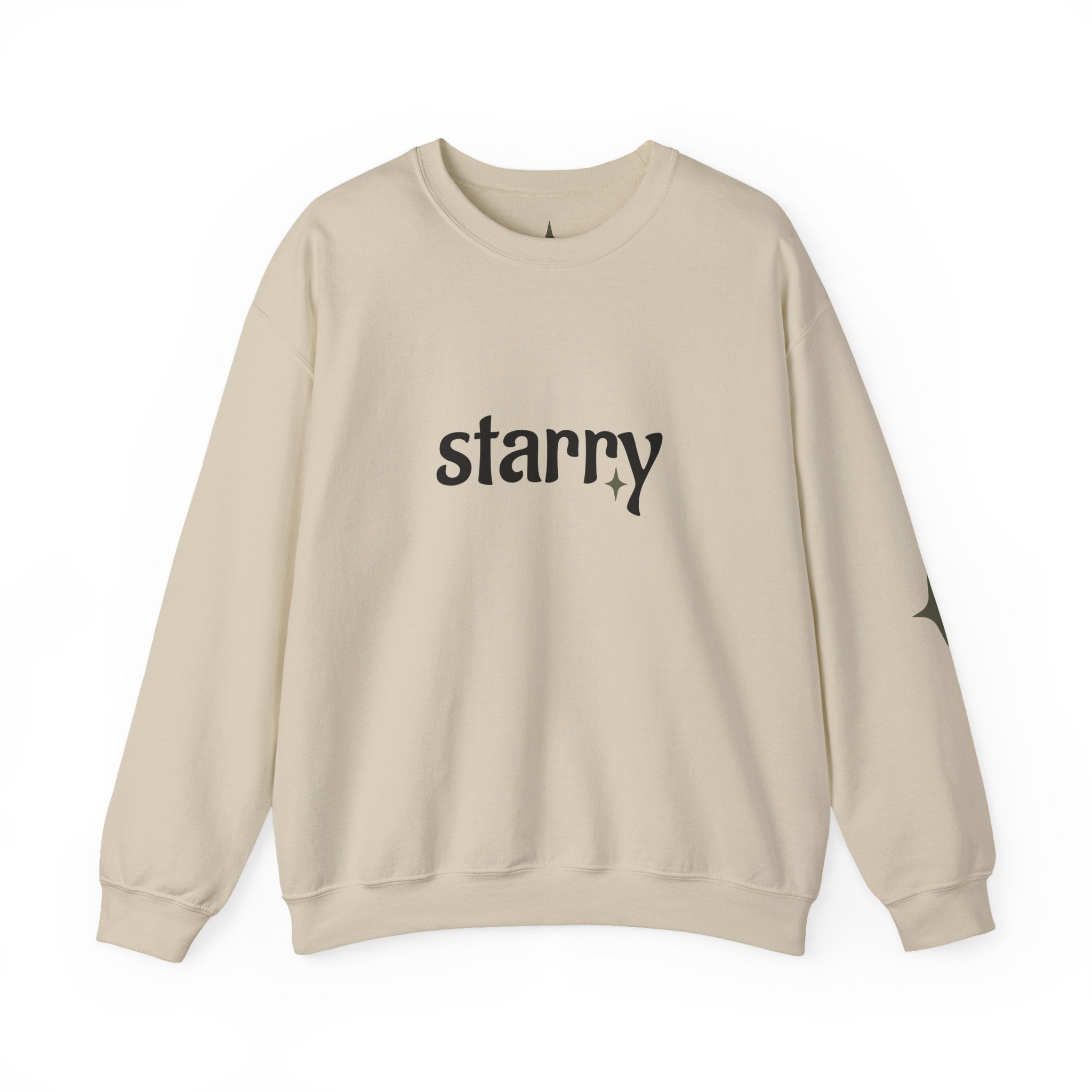 Starry Graphic Sweatshirt — Astrological Retro Stars Crewneck