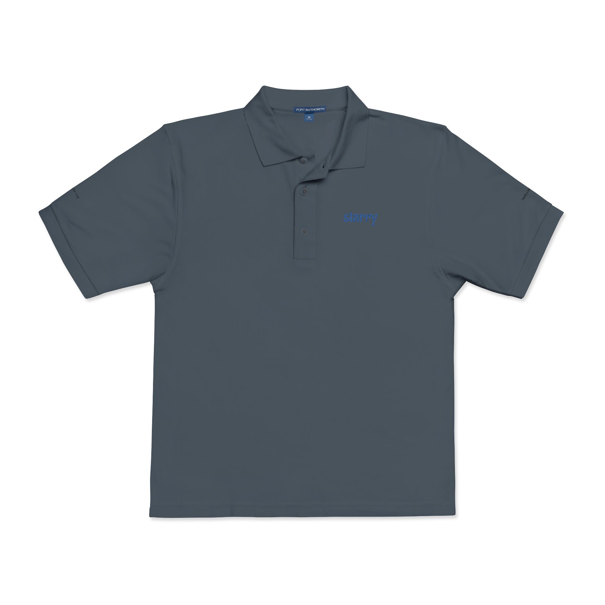 Embroidered "Starry" Polo Shirt — Casual Golf & Everyday Collared Tee