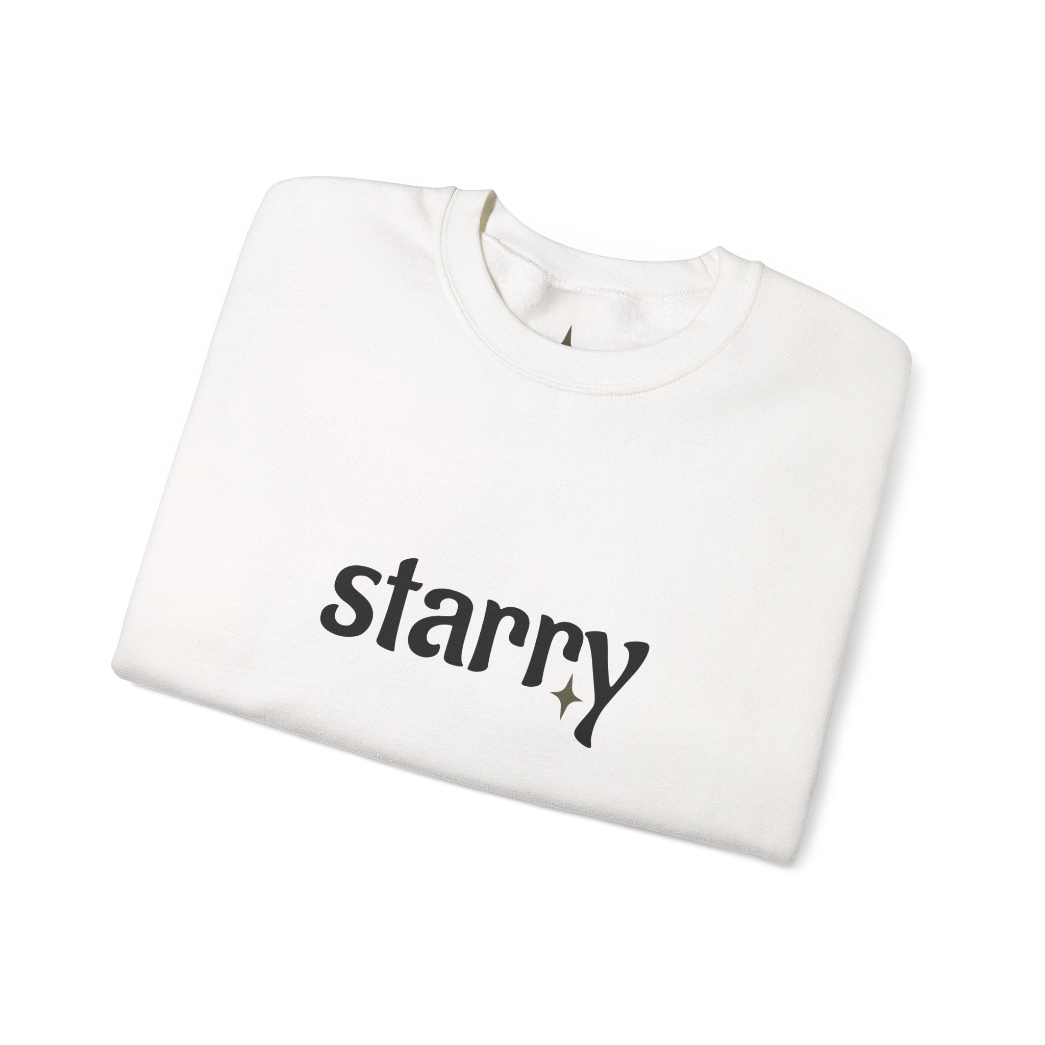 Starry Graphic Sweatshirt — Astrological Retro Stars Crewneck