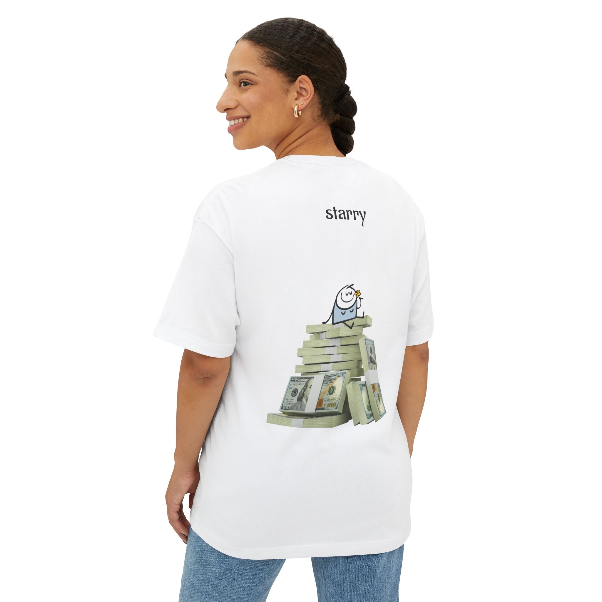 Cash Stack Graphic Boxy Tee
