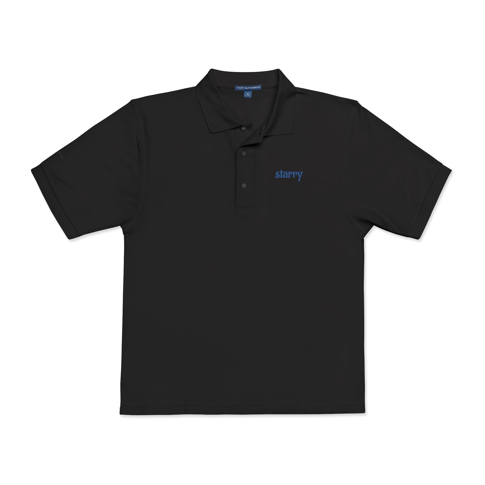 Embroidered "Starry" Polo Shirt — Casual Golf & Everyday Collared Tee
