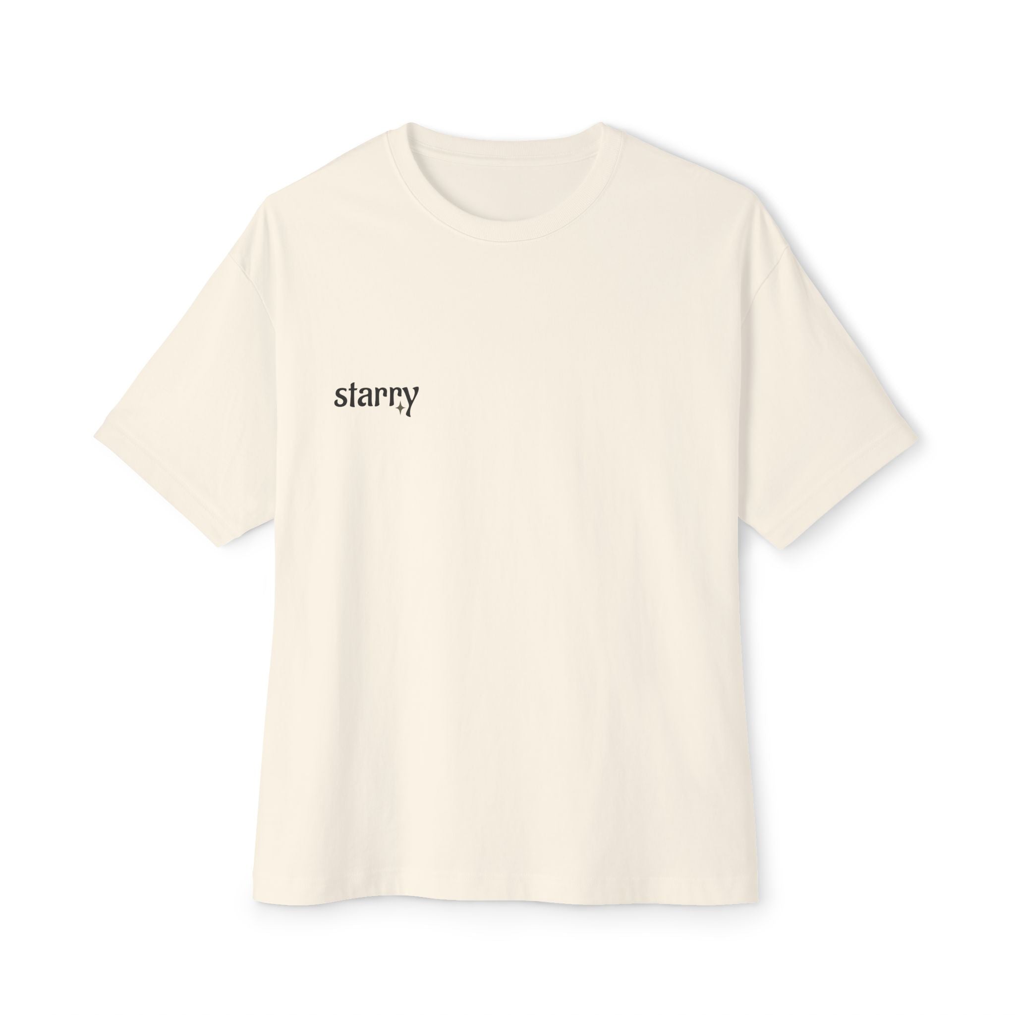 Starry Boxing  Graphic Tee — Minimal Back Illustration & Front 'starry' Text