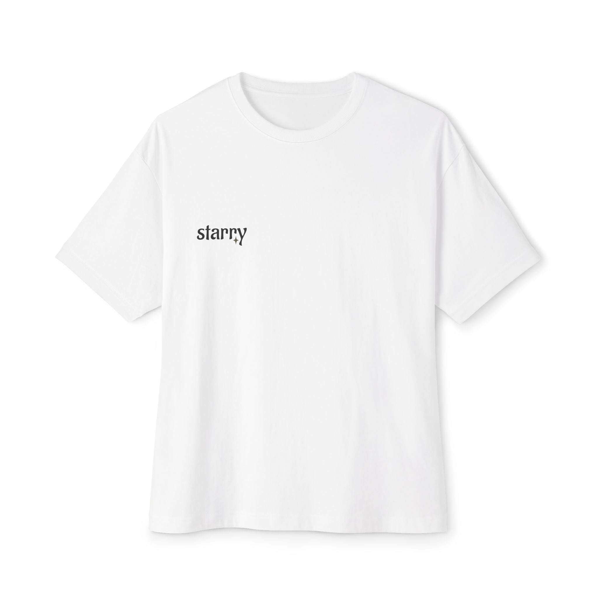 Starry Boxing  Graphic Tee — Minimal Back Illustration & Front 'starry' Text