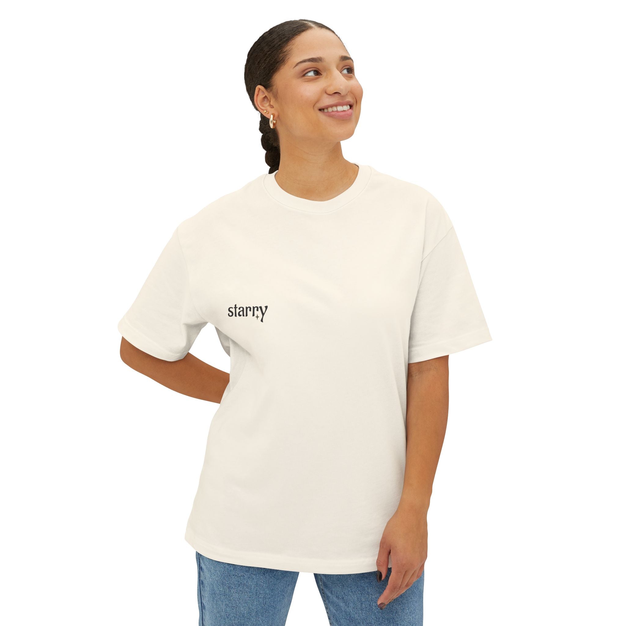 Boxy Tee — 'starry' Fishing Sunset Graphic Shirt