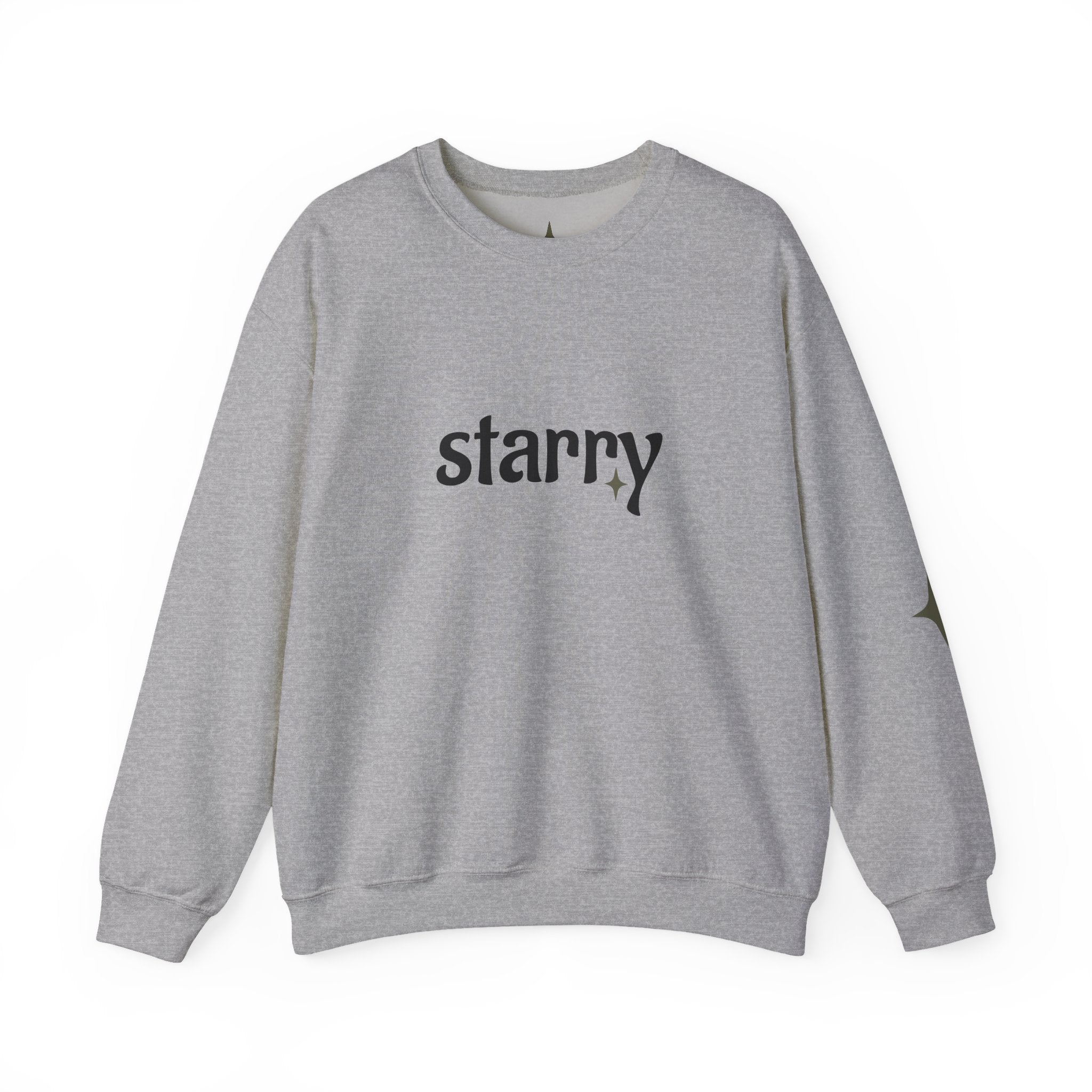 Starry Graphic Sweatshirt — Astrological Retro Stars Crewneck