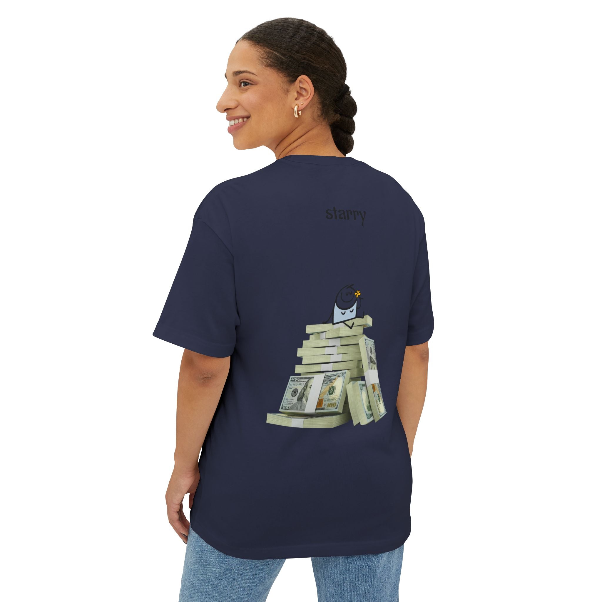 Cash Stack Graphic Boxy Tee
