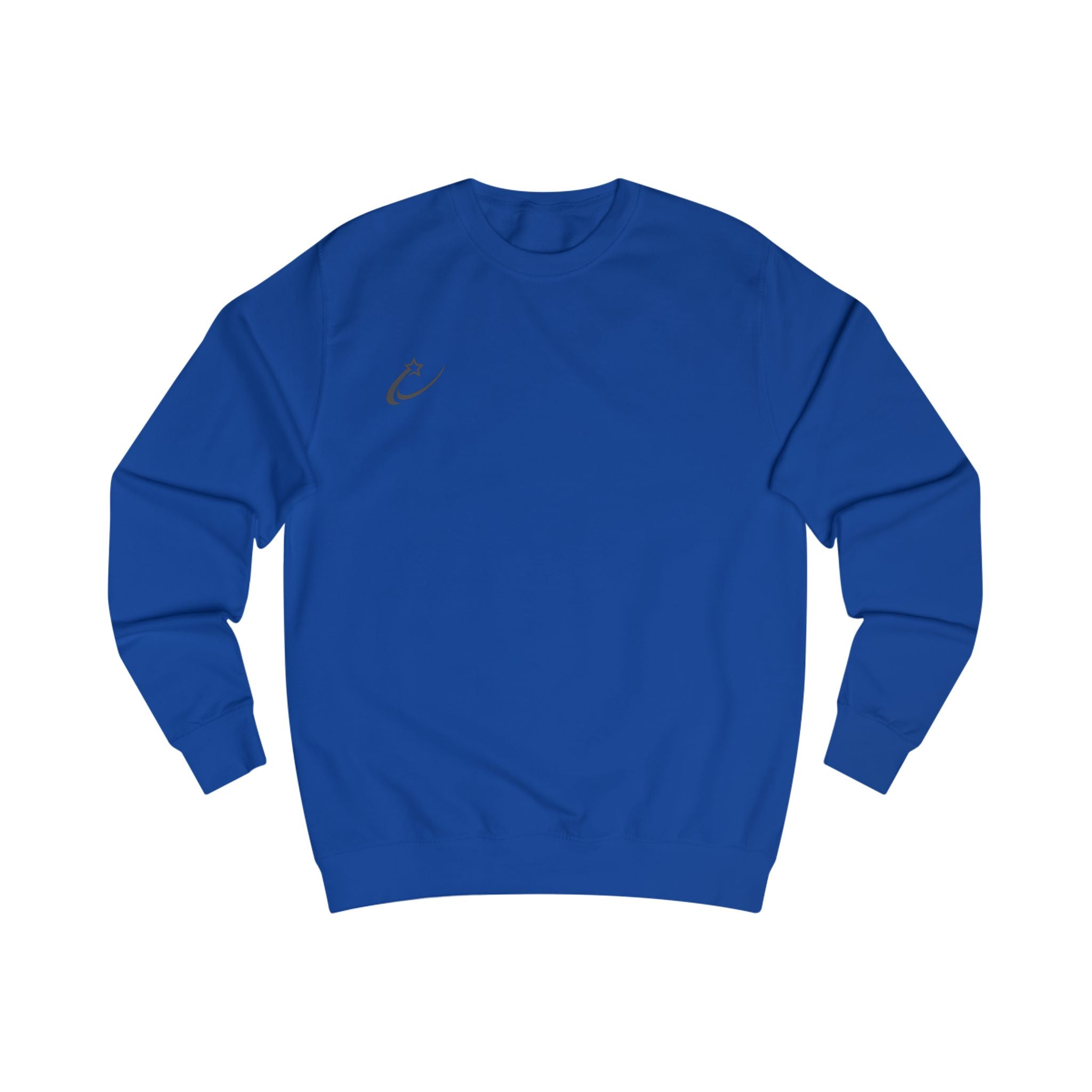 Mens Starry Crewneck Sweatshirt — Minimal Shooting Star Logo