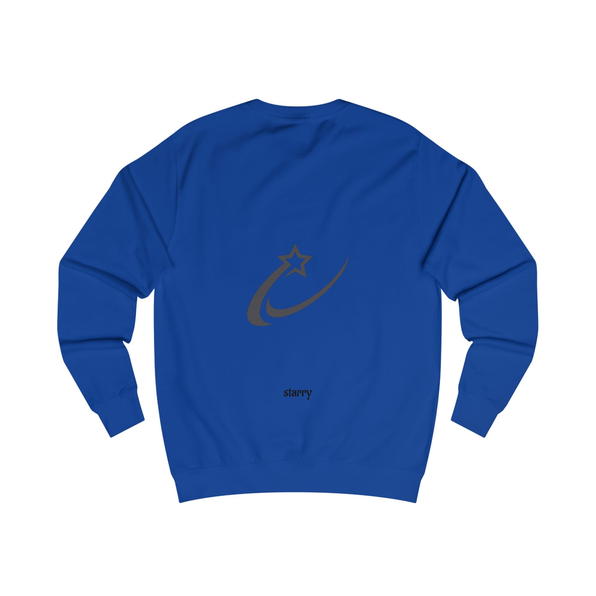 Mens Starry Crewneck Sweatshirt — Minimal Shooting Star Logo